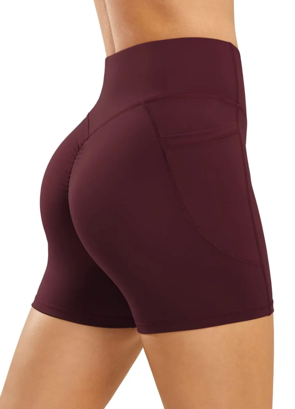 5 x Women's High Waisted Gym Shorts - Butt Lifting Total RRP £124.92 Lb36