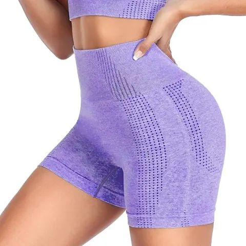 Women High Waisted Gym Shorts Butt Lifting Cycling Size Medium