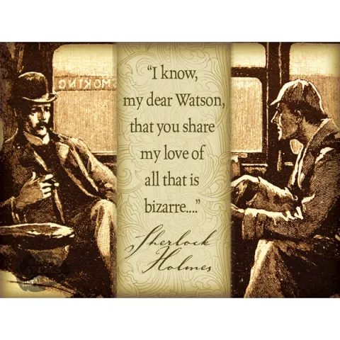 Sherlock Holmes Quote  Extra Large Designed Metal Wall Art