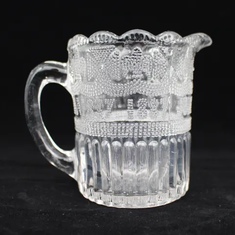 Victorian Pressed Glass Golden Jubilee Jug 1887