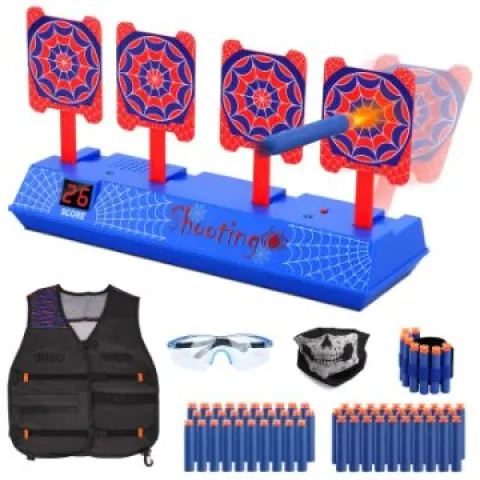 Electronic Spider Shooting Targets with Blaster Gun Set L4