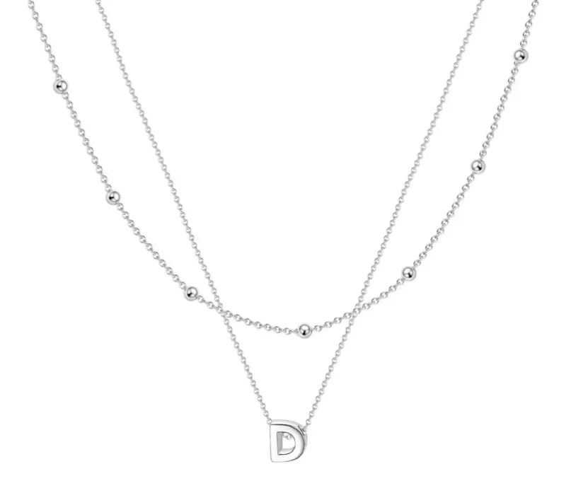 14 x Layered Initial Necklaces for Women Girls