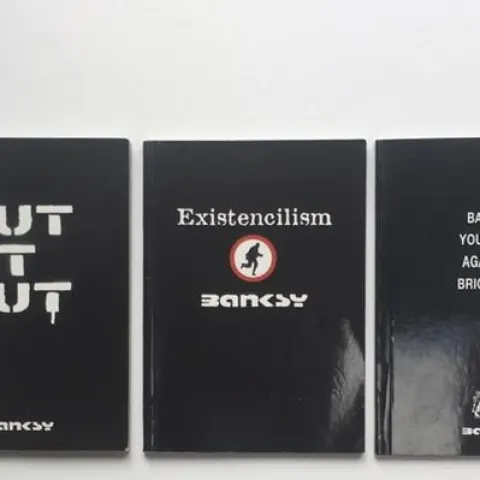 BANKSY(British b.1974-) 3 Self Published Books 1st Edition 2001 to 2004