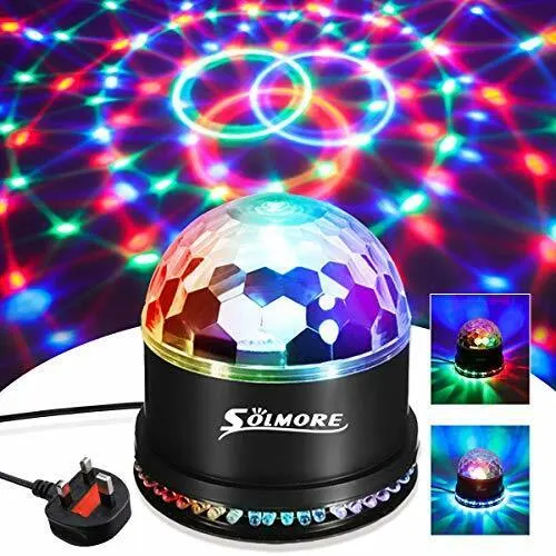 SOLMORE 51 LEDs Party Stage Lights 12W RGB Disco Ball Light