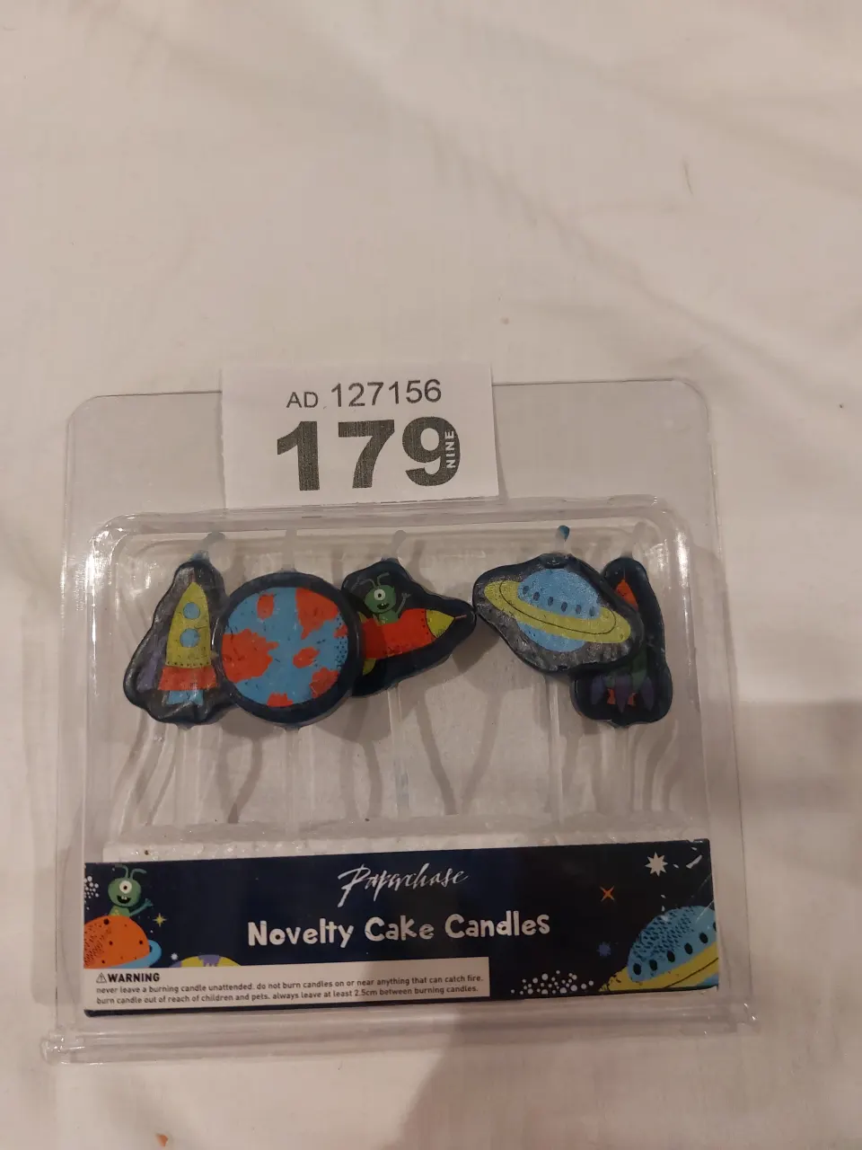 Fruit ladies cake candles and space cake candles x 24