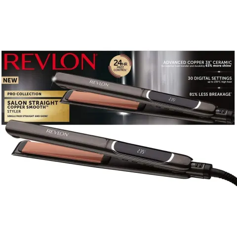 Revlon Pro Collection Salon Straight Copper Hair Straightener RRP 45.99
