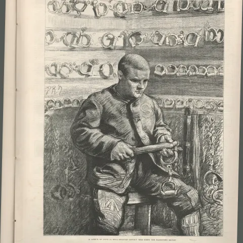 Victorian Antique 1899   View of Wormwood Scrubs Prison 2.
