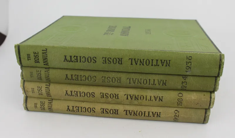 The Rose Annual 4 Volumes National Rose Society