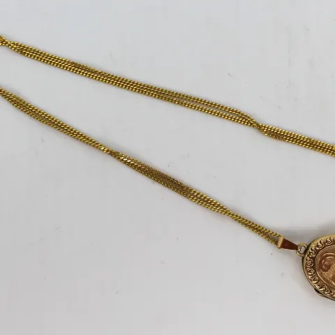 Vintage 9ct Gold Locket on Chain