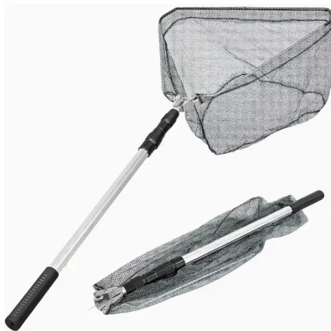 Telescopic Fishing Landing Net 60–170cm – Foldable Lightweight Net with Extendable Handle