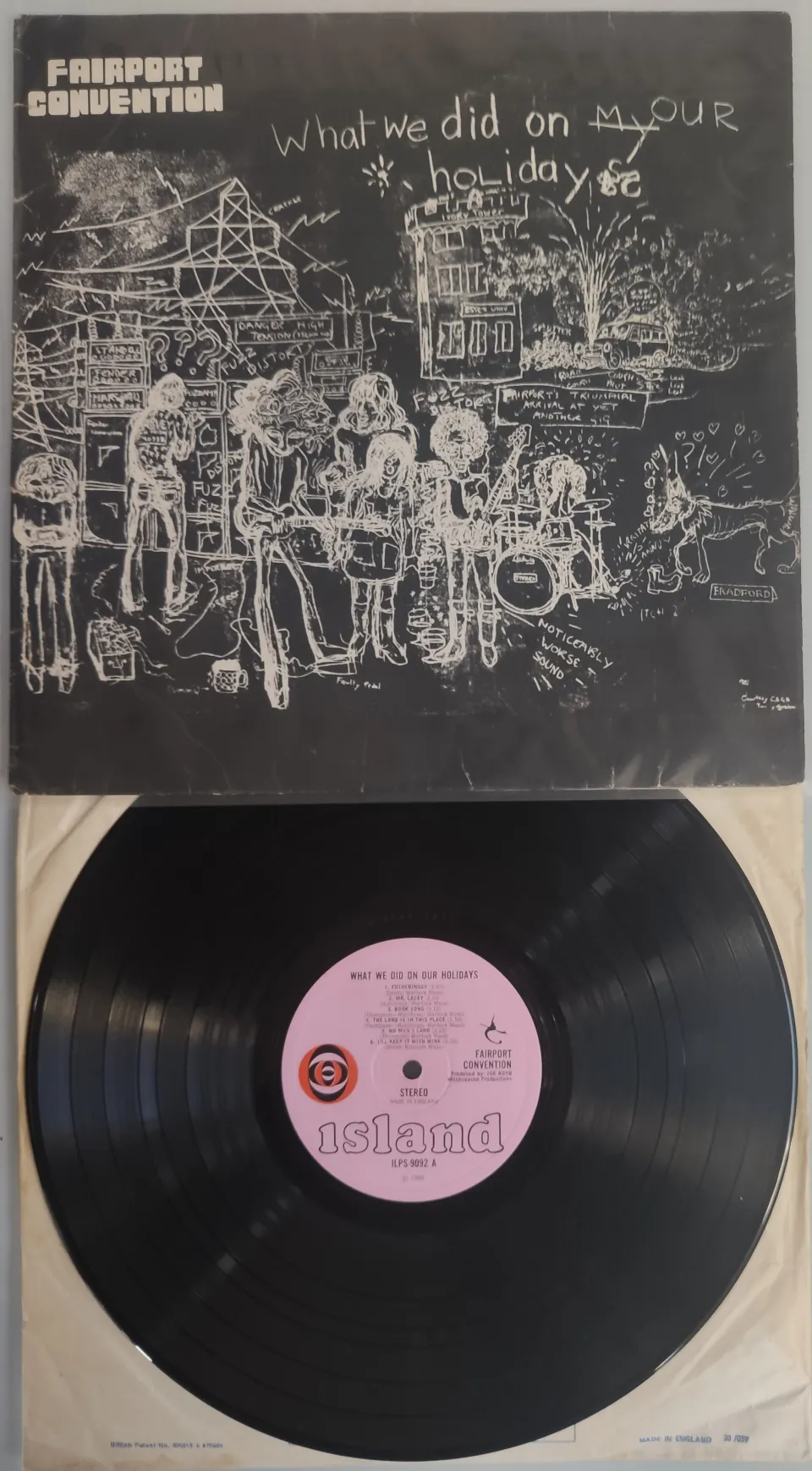 Fairport Convention – What we did on our Holiday Vinyl LP – UK 1969 First Pressing. +A / +B