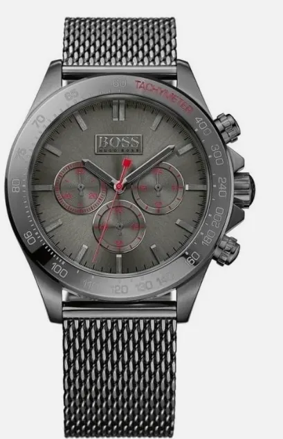 HUGO BOSS HB 1513443 Mens Gunmetal Chronograph Watch