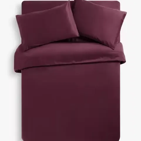 Easy Care Duvet Set Claret Super King