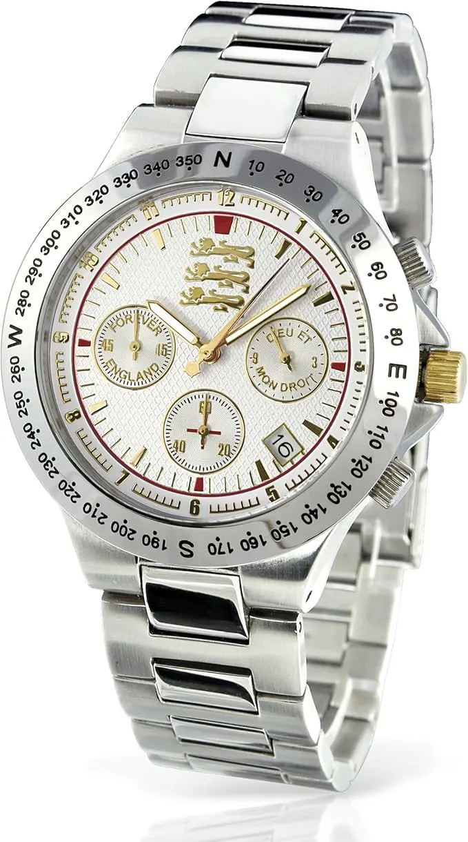 Spirit of England Gold Plated Chronograph Watch Limited Edition New Boxed