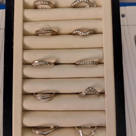 Collection of 10 ex display rings RRP Circa £1000