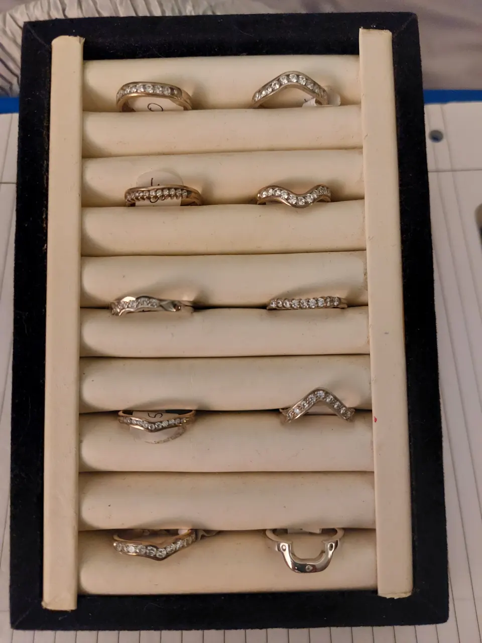 Collection of 10 ex display rings RRP Circa £1000