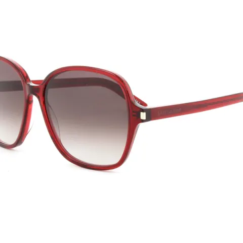 Saint Laurent Classic 8 Red Acetate With Grey Gradient Lens Designer Sunglasses Deadstock RRP £480