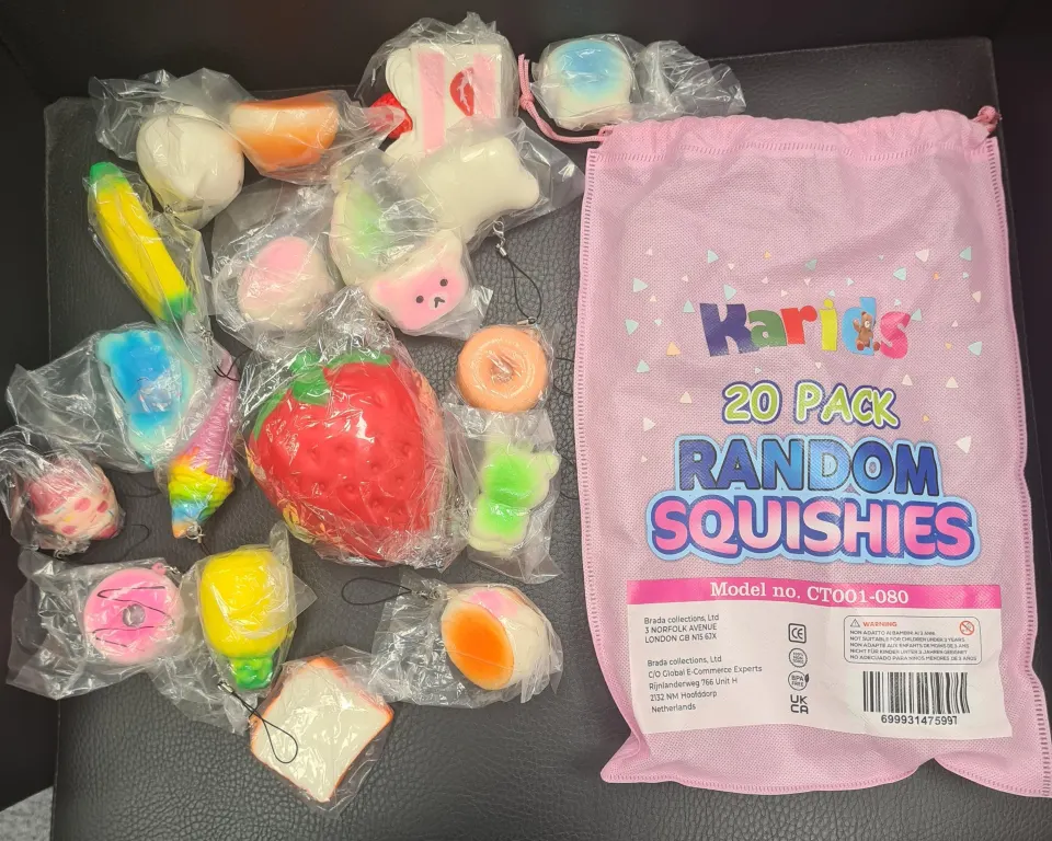 10 Packs - ( 20pc Foam Squishy Assorted Toys ) - 10 Packs In Lot - RRP £7.99