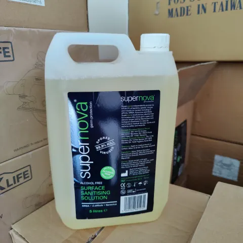 4 x Brand New Supernova 5L Surface Sanitising Solution