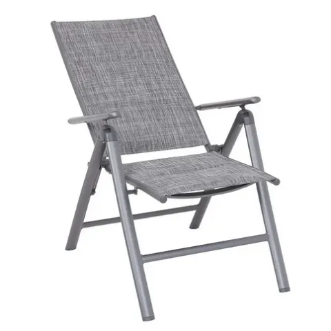 (164/2F) RRP £240. 6x Misali Reclining Garden Chair RRP £40 Each. Foldable For Easy Storage. Dimens