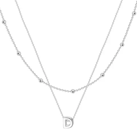 9 x Layered Initial Necklaces for Women Girl  L27a sku-4208