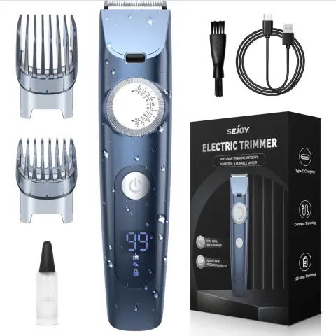 Beard Trimmer for Men, Hair Trimmer for Men Cordless Hair Clipper Shavers for Mustache Face Body.