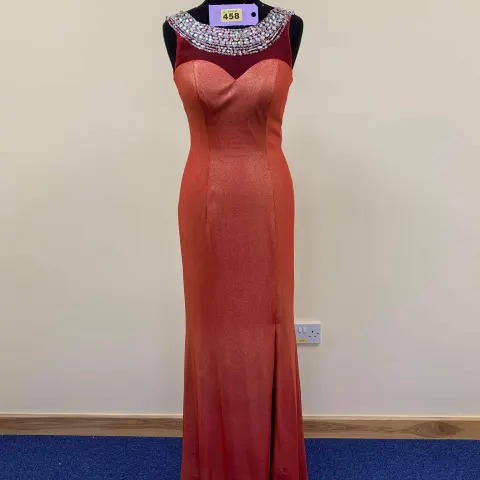 Bronze evening dress from Crystal Breeze size 6 to 8