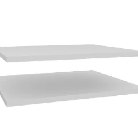 Approx 50 Sets Of 2 Form Darwin White Shelves. Size 50cm(L) X 37cm(D). RRP 30.00 Pair