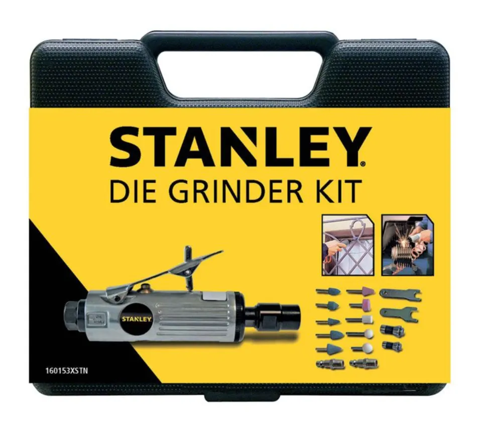 Brand New Stanley Pneumatic Die Grinder Kit