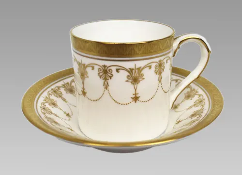 Royal Worcester Imperial Coffee Can & Saucer