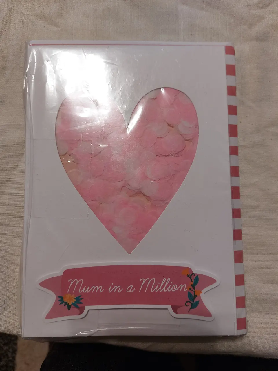Mum in a Million Cards.  Confetti from Paperchase.  Box of 48