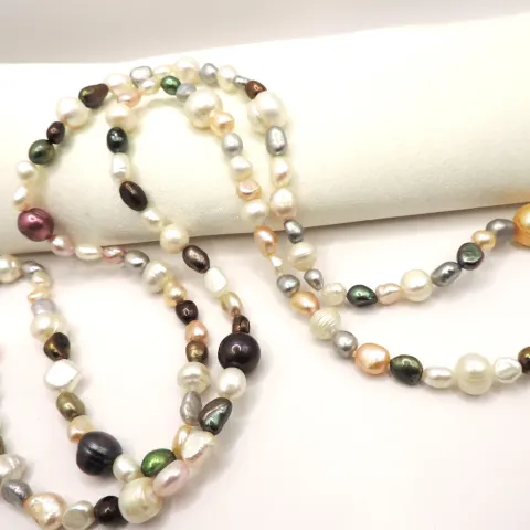 Cultured Pearl Necklace Opera Length New With Gift Pouch