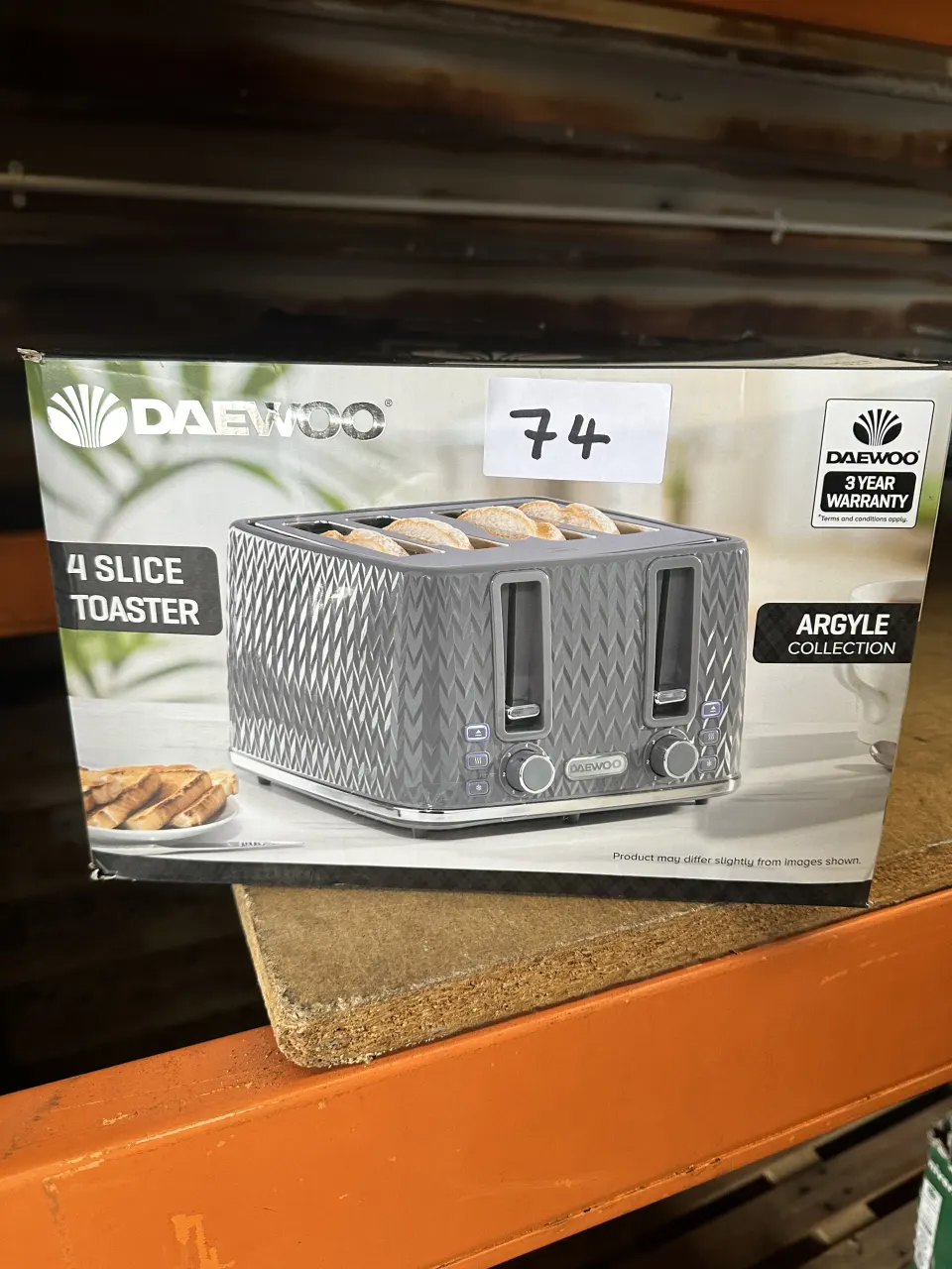 DAEWOO 4 SLICE TOASTER. RRP £40 - GRADE U