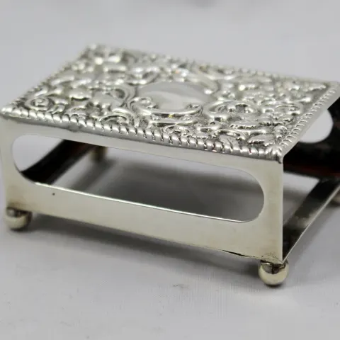 Late Victorian Sterling Silver Matchbox Holder Chester 1900
