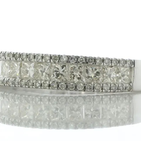 9ct White Gold Ladies Dress Diamond Ring 1.20 Carats