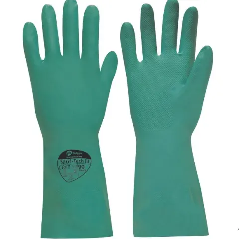 48 x Polyco Nitri-Tech III Chemical Resistant Gauntlet Gloves RRP £2.74 ea L7 sku-2966