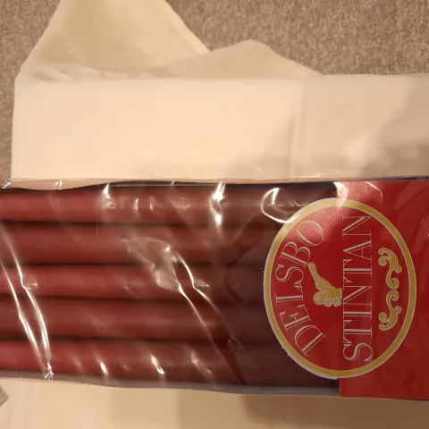 4 Packs Burgundy Wine Candles