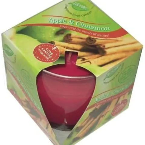 12 x Bloome Apple And Cinnamon Scented Candles RRP £8.99 ea