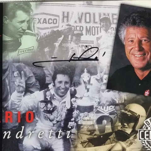 Mario Andretti Original Signature