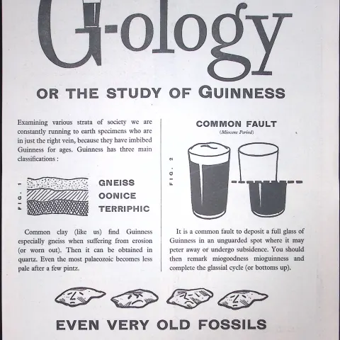 Guinness 67 Years-Old Advert 1958 Study of Guinness Print: G.E.2963-L