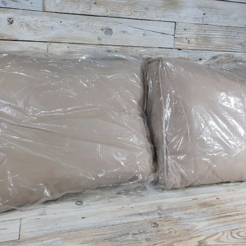 2 x Rattan Cushions. Beige colour. Size 54x40x16cm Rrp £32