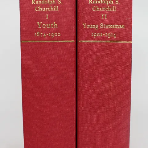 Two Volumes – Winston S. Churchill Biography by Randolph S. Churchill (1966, Heinemann)