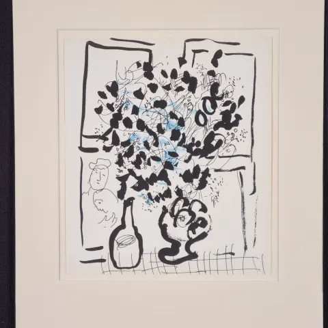 Marc Chagall Lithograph In Colours