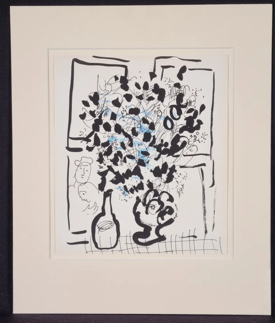Marc Chagall Lithograph In Colours