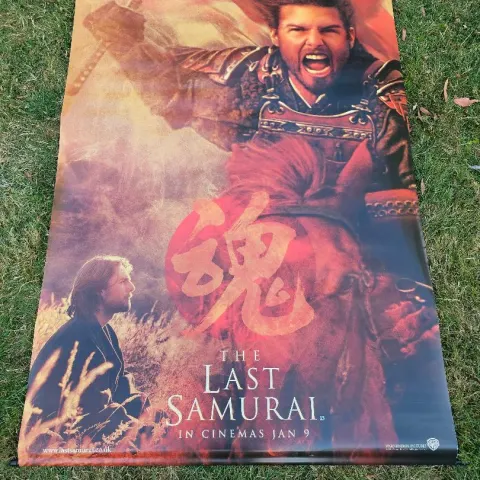 The Last Samurai UK Cinema Vinyl Banner Tom Cruise Playing Nathan Algren