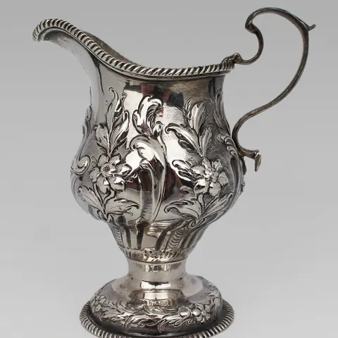 Fine Solid Silver Cream Jug London 1759