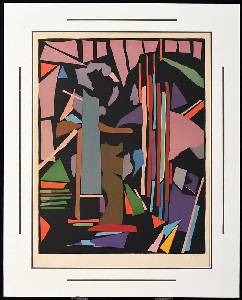 Composition IX Lithograph Andre Lanskoy signed