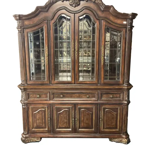 Large American Walnut Display Cabinet