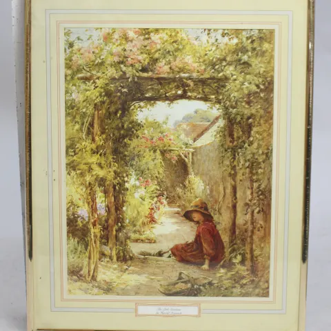 "The Little Gardener" Framed Print