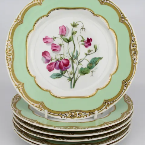 Set of 6 Winterthur Andrea by Sadek Decorative Plates